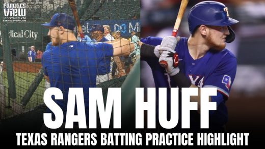 Sam Huff Displays “Effortless” Power in Texas Rangers Batting Practice