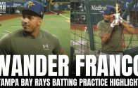 Wander Franco Displays Switch Hitting Power in Batting Practice | Tampa Bay Rays Highlight