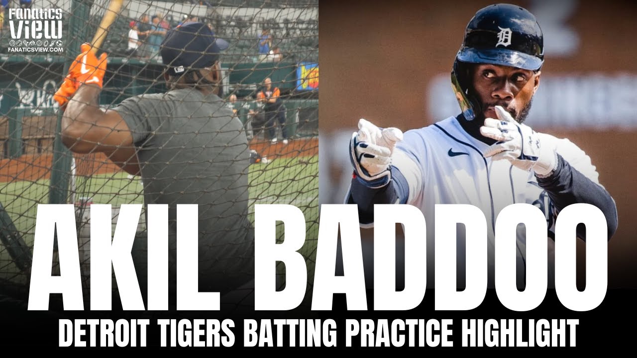 Akil Baddoo Displays Underrated Power Stroke in Batting Practice | Detroit Tigers Highlight
