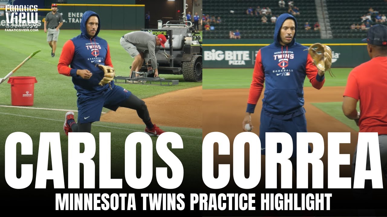 Carlos Correa Works on Fielding Ground Balls & Throwing Delivery | Behind The Scenes of Twins