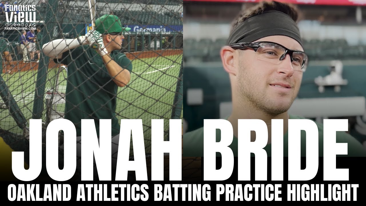 Jonah Bride Sprays Line Drives in Oakland Athletics Batting Practice | Oakland A's Rookie Season