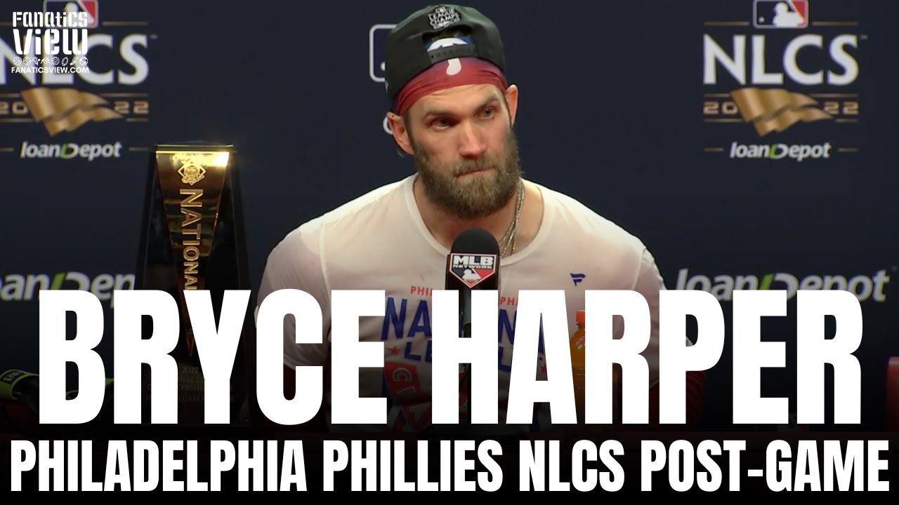 Bryce Harper Reacts to Philadelphia Phillies Advancing to World Series & Epic Game Winning Home Run
