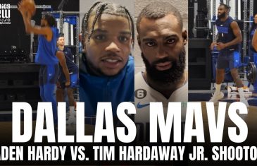 Jaden Hardy vs. Tim Hardaway Jr. 3-Point Shootout SQUARE OFF Highlight at Dallas Mavs Training Camp