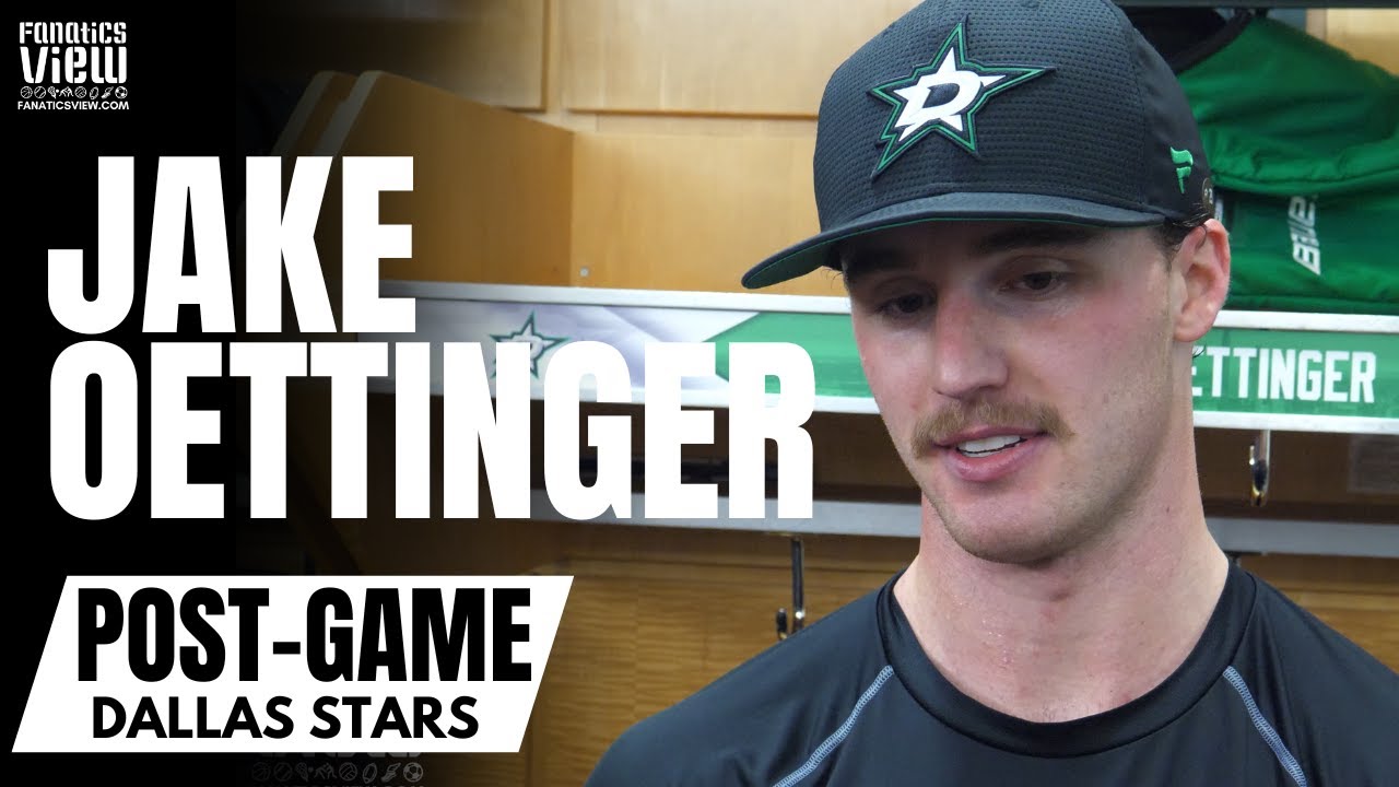 Jake Oettinger Reacts to Facing Alex Ovechkin & Leading All of NHL in Goals Against Average