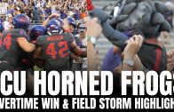 TCU Horned Frogs Overtime Walk-Off Touch Down & Storming from TCU Students vs. Oklahoma State