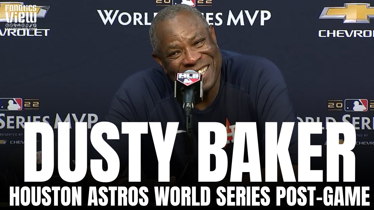 Dusty Baker Reacts to Houston Astros Winning World Series & Winning First World Series as a Manager