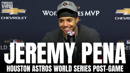 Jeremy Pena Reacts to Houston Astros Winning World Series vs. Phillies & Winning World Series MVP