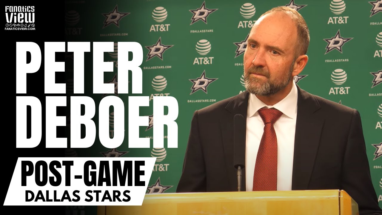 Peter DeBoer Explains Why Jake Oettinger Reminds Him of Martin Brodeur & Reacts to Avalanche Loss
