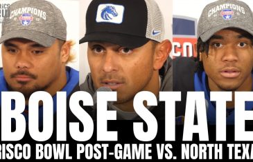 Andy Avalos & Boise State React to Boise State’s Frisco Bowl Win vs. North Texas, Broncos Future