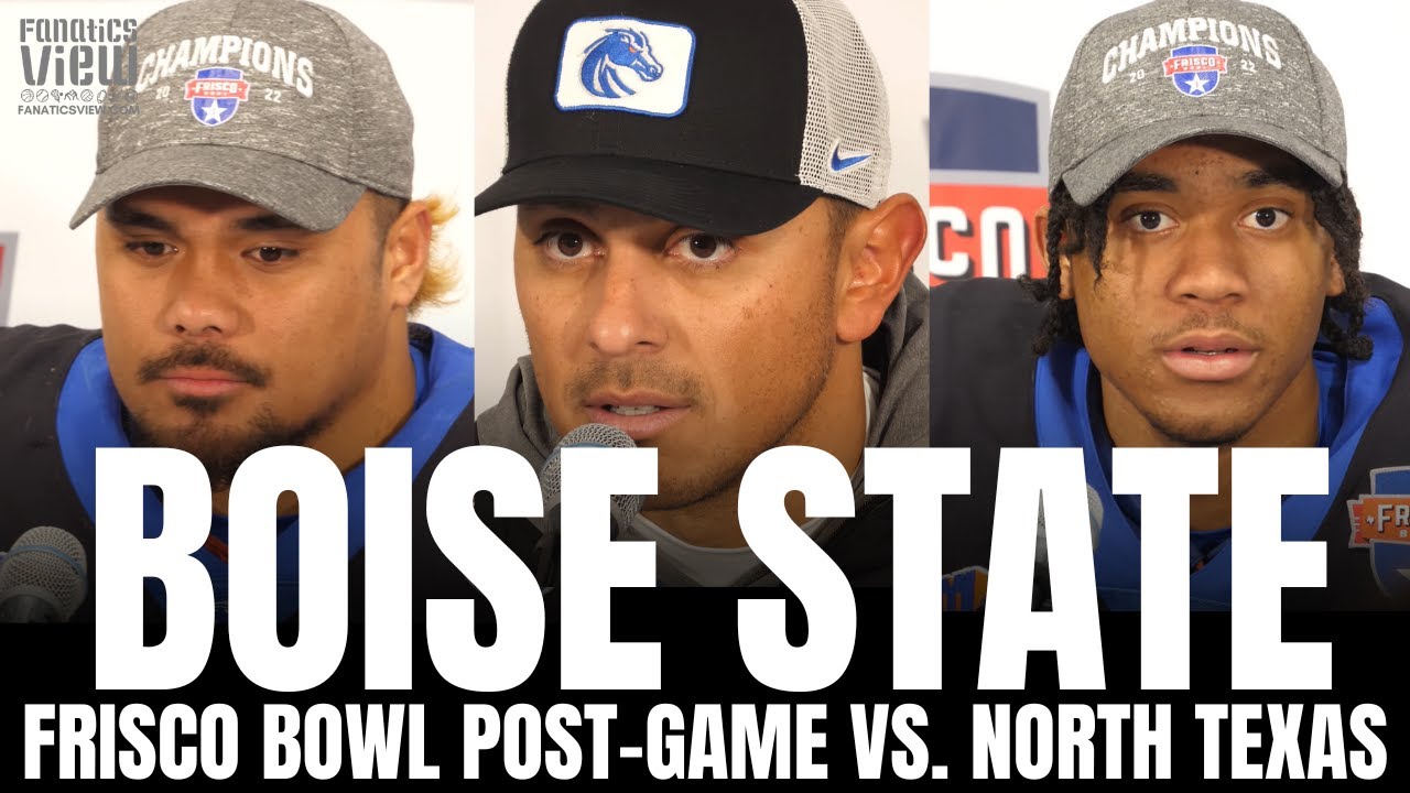 Andy Avalos & Boise State React to Boise State's Frisco Bowl Win vs. North Texas, Broncos Future