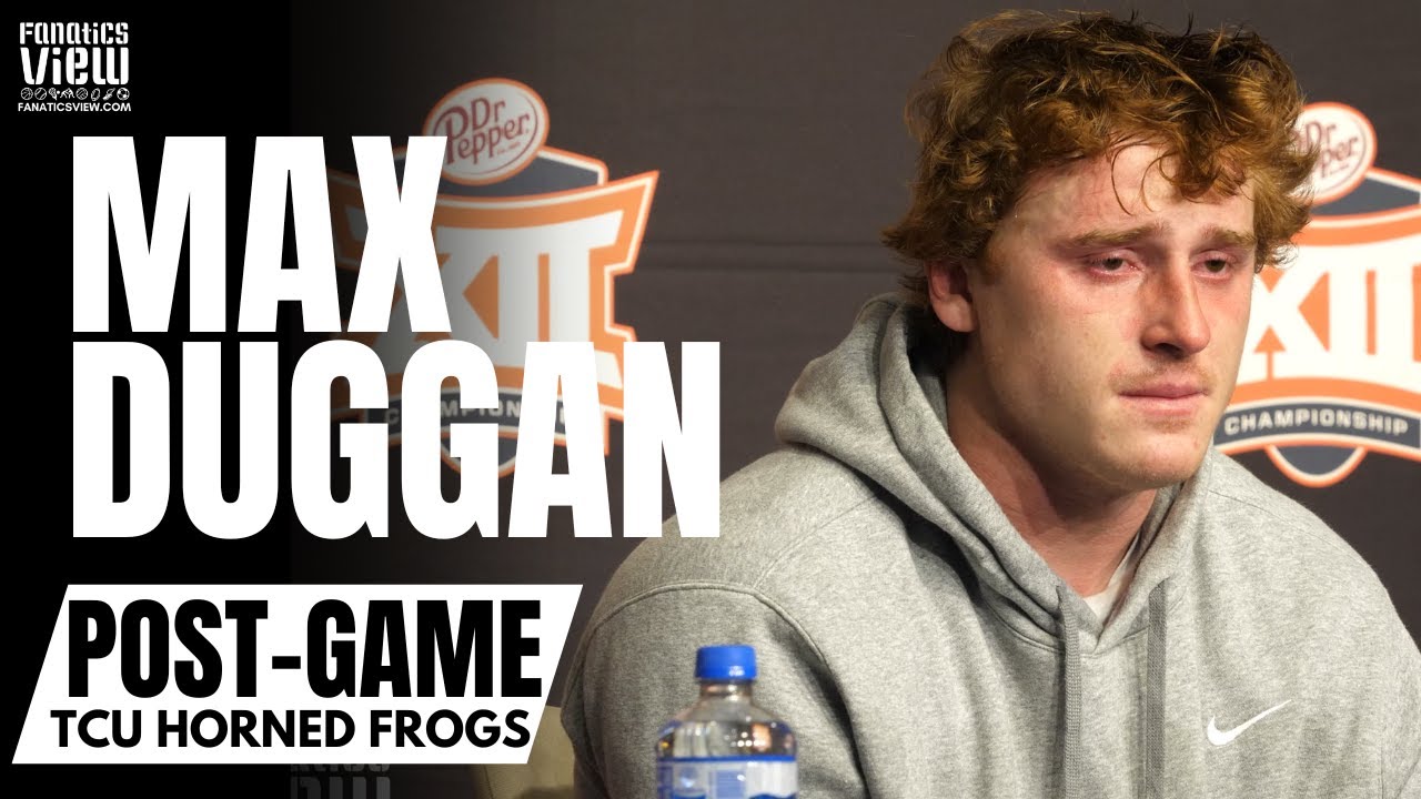 Max Duggan Emotional Post-Game Reaction to TCU's Big 12 Championship Loss & CFB Playoff Future