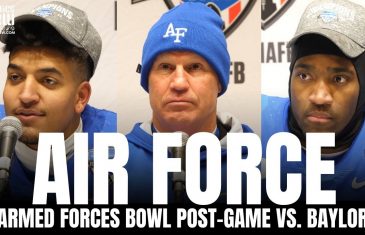 Troy Calhoun & Air Force Players React to Armed Forces Bowl Win vs. Baylor, Air Force Historic Run