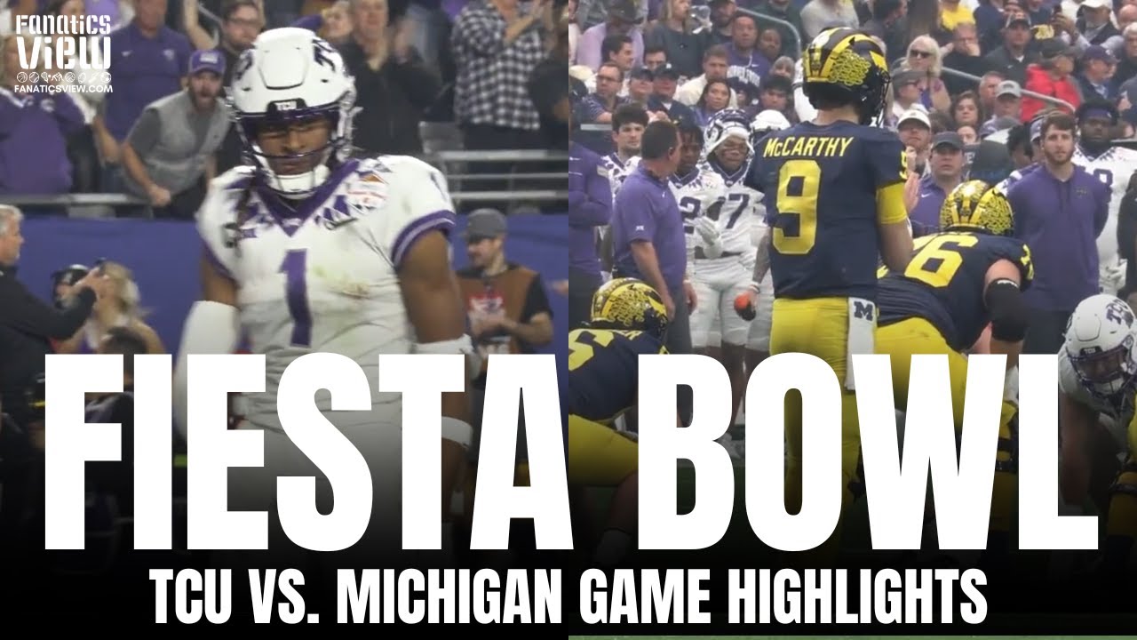 Fiesta Bowl CFP Playoffs: TCU Horned Frogs vs. Michigan Wolverines Condensed Field Highlights