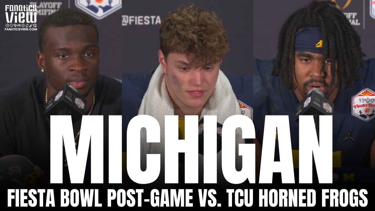 Michigan Wolverines Emotional Post-Game Reaction to Fiesta Bowl Loss vs. TCU: 