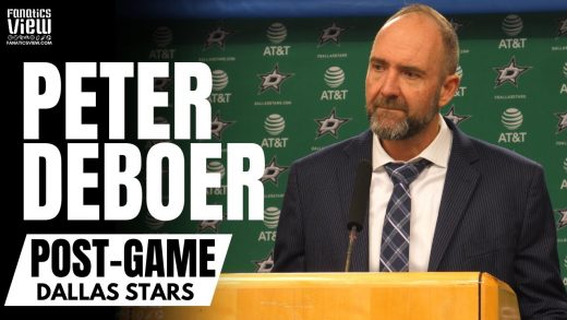 Peter DeBoer Reacts to Jake Oettinger Recording 4th Shutout, Stars Win vs. Arizona & Wyatt Johnston