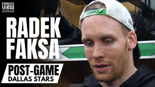 Radek Faksa React to 2 Goal Performance vs. Arizona & Jake Oettinger “One of the Best Goalies”