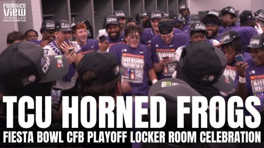 TCU Horned Frogs Locker Room Celebration Moments After Advancing to National Championship