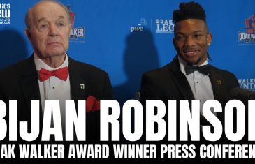 Bijan Robinson Reacts to NFL Future, Texas Longhorns Career & Doak Walker Award With Donny Anderson