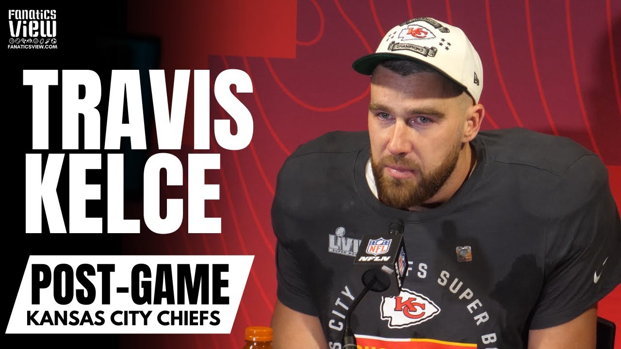 Travis Kelce Emotional Reaction to KC Chiefs Super Bowl LVII Win: 