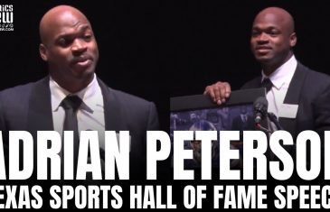Adrian Peterson Reveals Why He Chose Oklahoma Sooners & Reminisces on Career | TXSHOF Speech