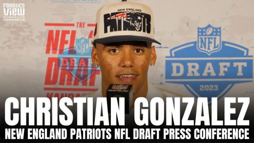 Christian Gonzalez Reacts to Being Drafted by New England Patriots & Oregon Ducks Career | NFL Draft