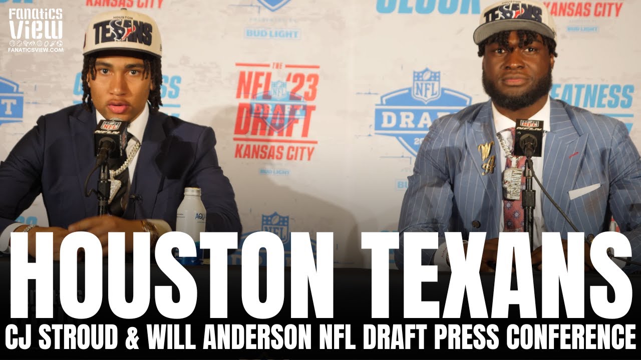 CJ Stroud & Will Anderson React to Being Drafted by Houston Texans, Turning Around Texans Franchise