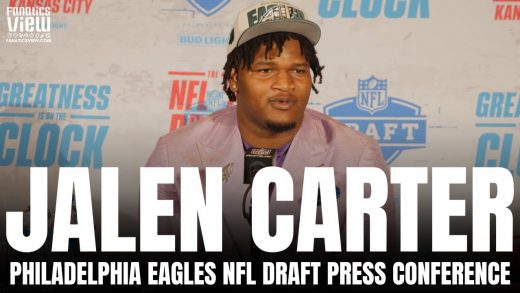 Jalen Carter Reacts to Being Drafted by Philadelphia Eagles & Joining Fellow Georgia Bulldogs