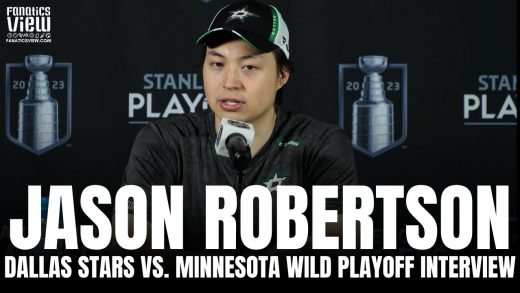 Jason Robertson Reacts to Dallas Stars vs. Minnesota Wild Playoff Series & Jake Oettinger Season