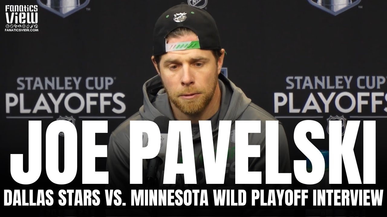 Joe Pavelski Reacts to Dallas Stars vs. Minnesota Wild Playoff Series & Mentoring Wyatt Johnston