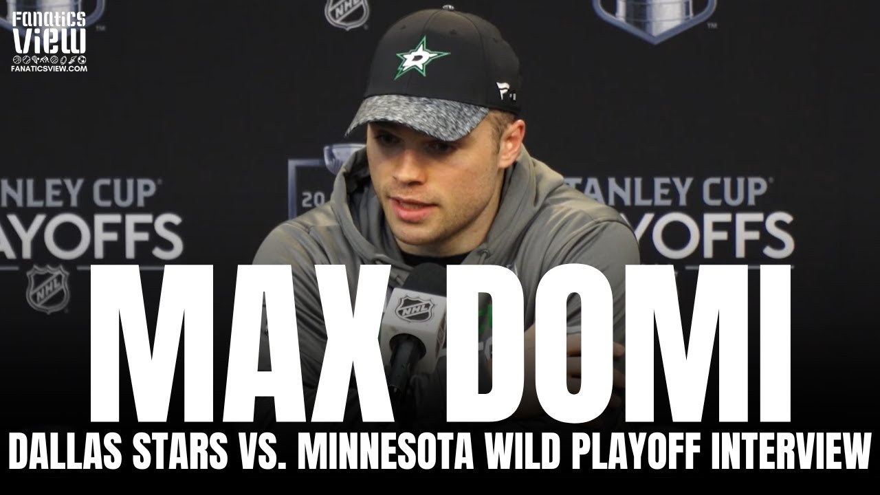 Max Domi Reacts to Dallas Stars vs. Minnesota Wild Series & Jason Robertson 