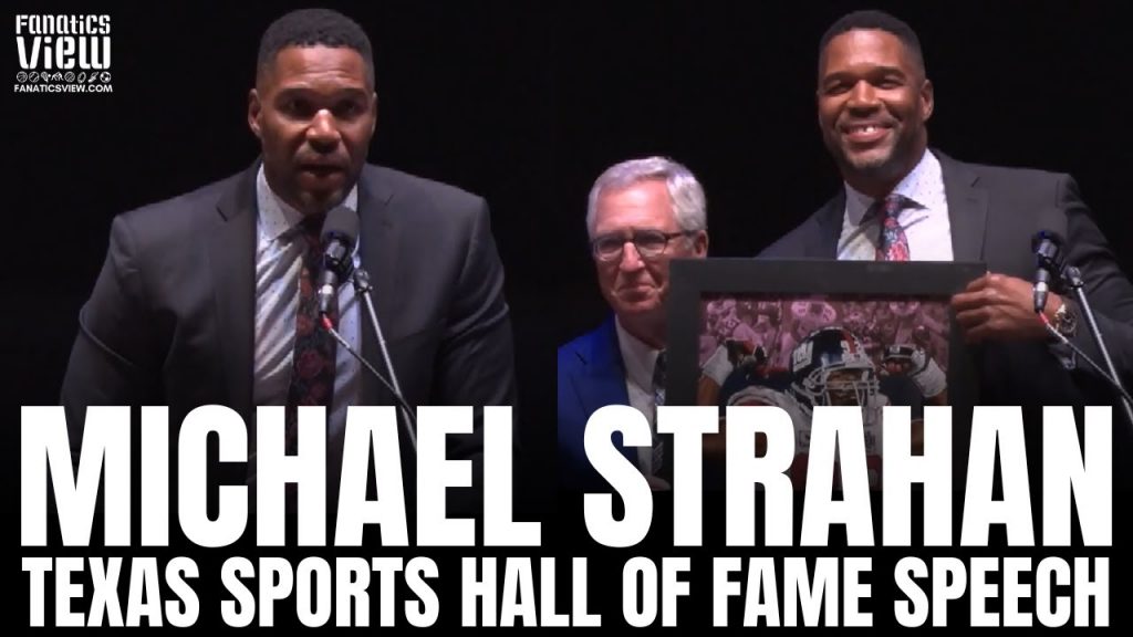 Michael Strahan Reacts to Becoming a Texas Sports Hall of Famer & Reflects on Football/Media Career
