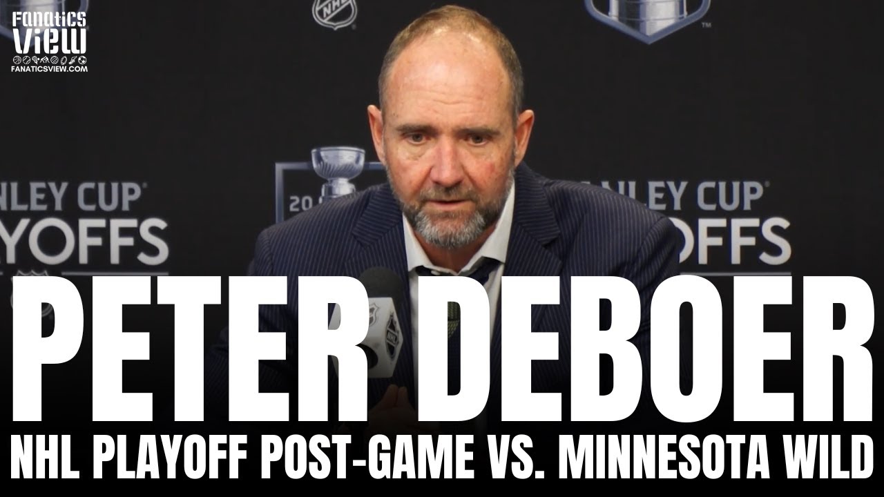 Peter DeBoer Reacts to Matt Dumba's Hit on Joe Pavelski & Dallas Stars Losing GM1 in OT vs. Wild