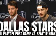 Jake Oettinger & Wyatt Johnston React to Dallas Stars Series Win vs. Seattle, Stanley Cup Chances