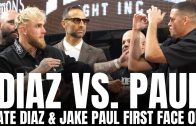 Nate Diaz & Jake Paul Face Off for First Time in Dallas, Texas | Jake Paul vs. Nate Diaz Boxing