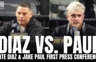 Nate Diaz & Jake Paul FULL HEATED Kick-Off Press Conference in Dallas, Texas | FANATICS VIEW