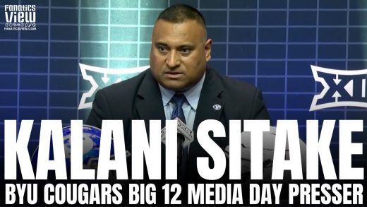 Kalani Sitake Reacts to BYU Cougars Joining Big 12 & Power 5 Recruiting Impact | Big 12 Media Day