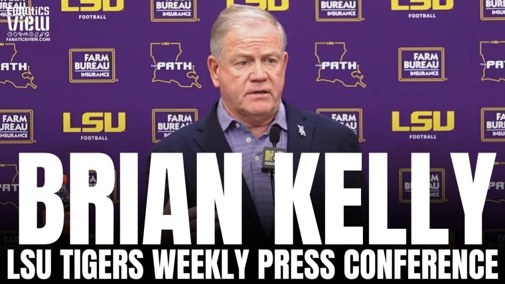 Brian Kelly talks LSU's Win vs. Arkansas, LSU vs. Ole Miss Matchup & Late Flag on Harold Perkins
