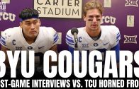 BYU’s Kedon Slovis & AJ Vongphachanh React to BYU’s Blowout Loss vs. TCU Horned Frogs | Post-Game