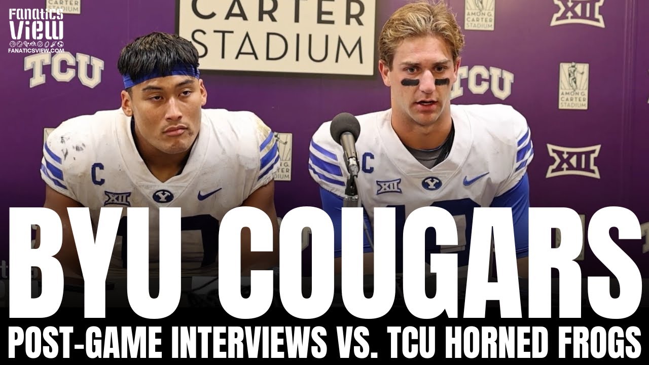 BYU's Kedon Slovis & AJ Vongphachanh React to BYU's Blowout Loss vs. TCU Horned Frogs | Post-Game