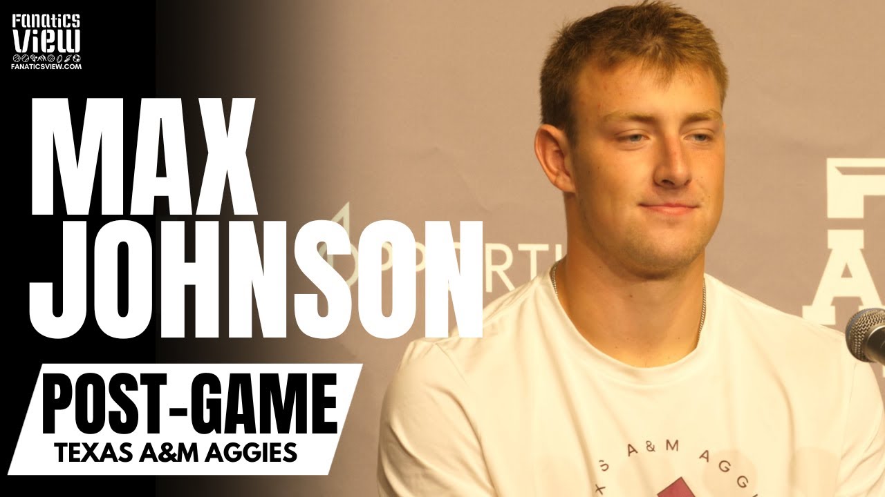 Max Johnson Reacts to Taking Over as Starting QB for Texas A&M & Aggies Win vs. Arkansas Razorbacks