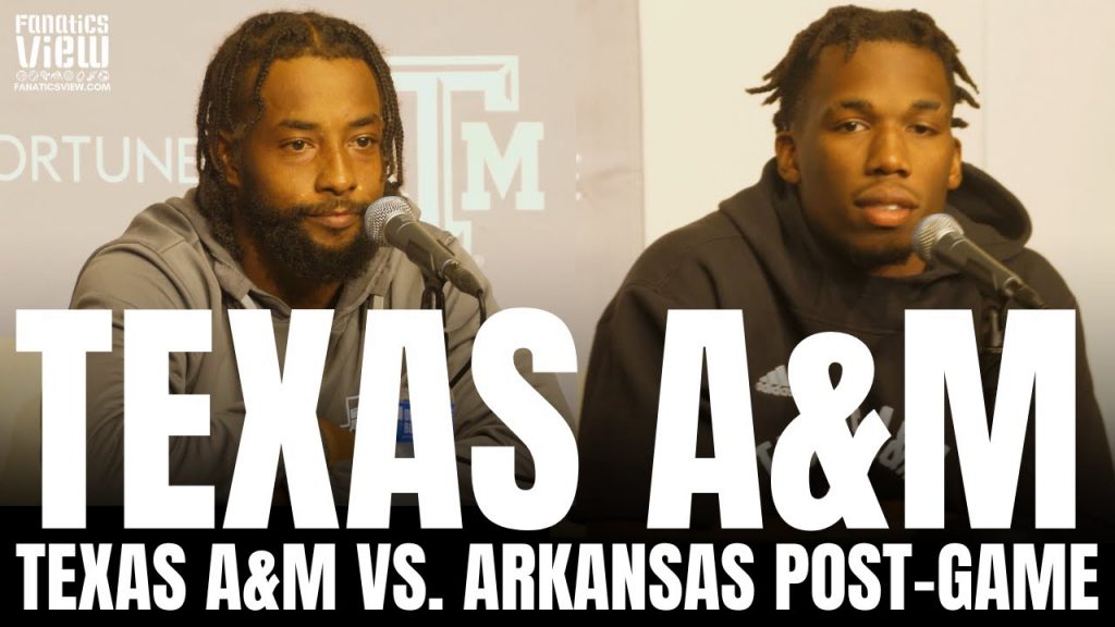 Texas A&M's Ainias Smith & Edgerrin Cooper React to Hawg Hunting Post, Breaking Arkansas' Will