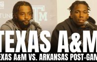 Texas A&M’s Ainias Smith & Edgerrin Cooper React to Hawg Hunting Post, Breaking Arkansas’ Will