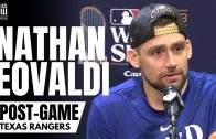 Nathan Eovaldi Reacts to Texas Rangers Winning First Ever World Series & Representing State of Texas