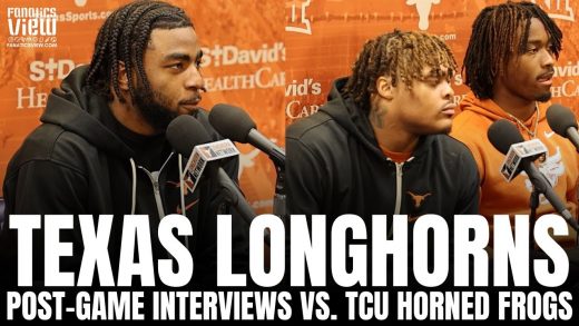 Texas Longhorns Byron Murphy II, Jahdae Barron & Jaylan Ford React to Texas Win vs. TCU Horned Forgs