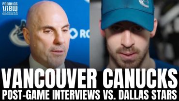 Rick Tocchet & Conor Garland React to Vancouver’s OT Loss vs. Dallas, Tying Vegas for 1st in WCF
