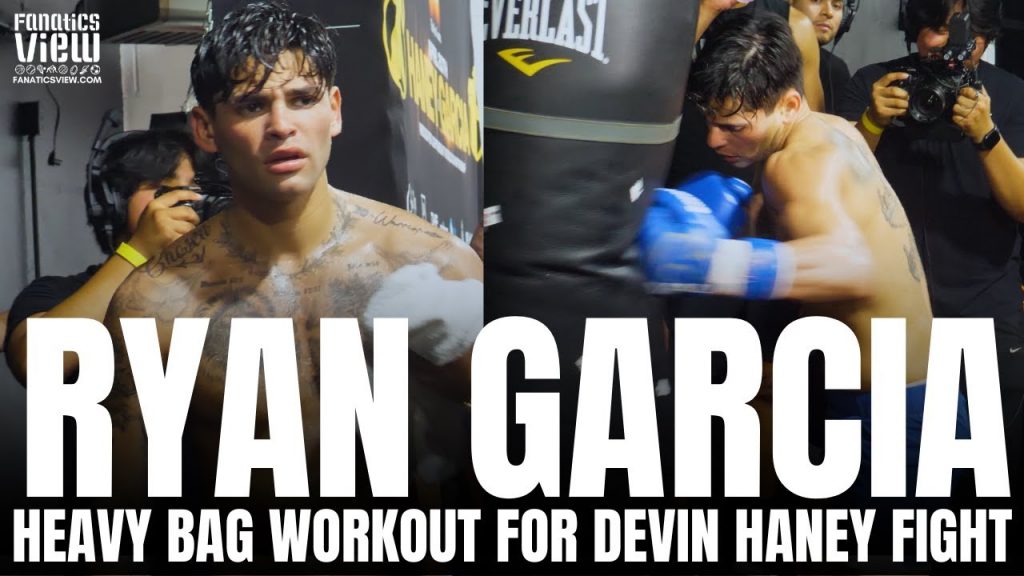 Ryan Garcia Displays VICIOUS POWER on Heavy Bag for Ryan Garcia vs. Devin Haney | Heavy Bag Workout
