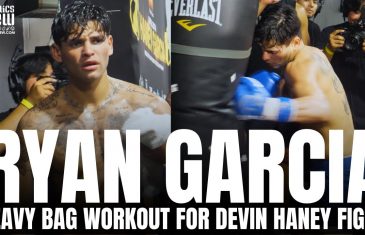 Ryan Garcia Displays VICIOUS POWER on Heavy Bag for Ryan Garcia vs. Devin Haney | Heavy Bag Workout