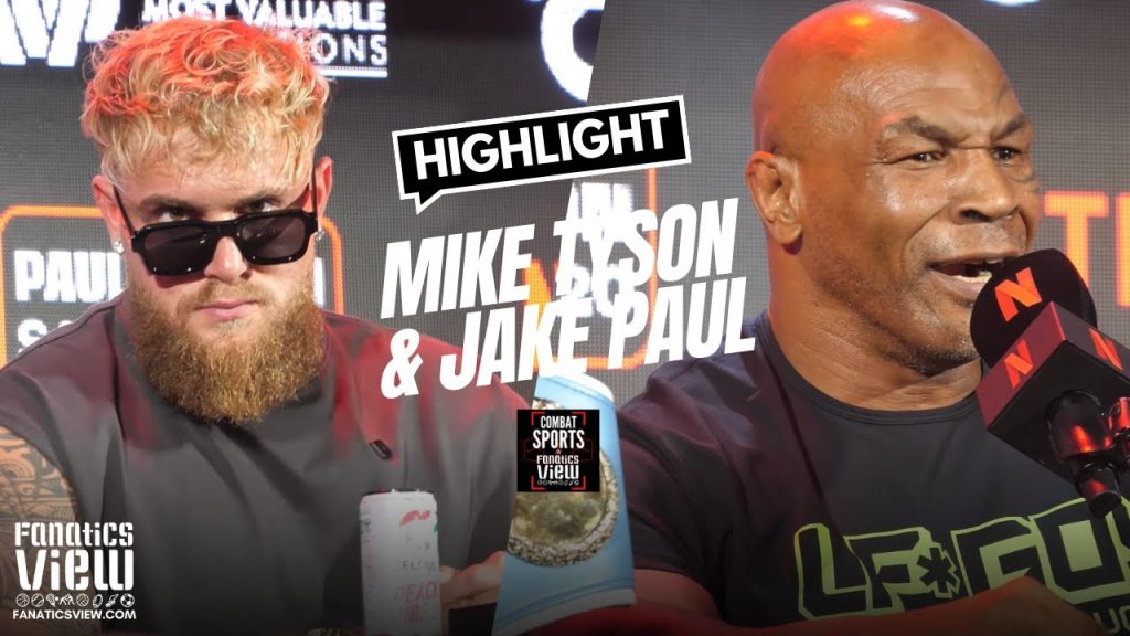 Jake Paul Says He Wants To Kiss Mike Tyson in Bizarre Exchange Between Tyson & Paul at Presser