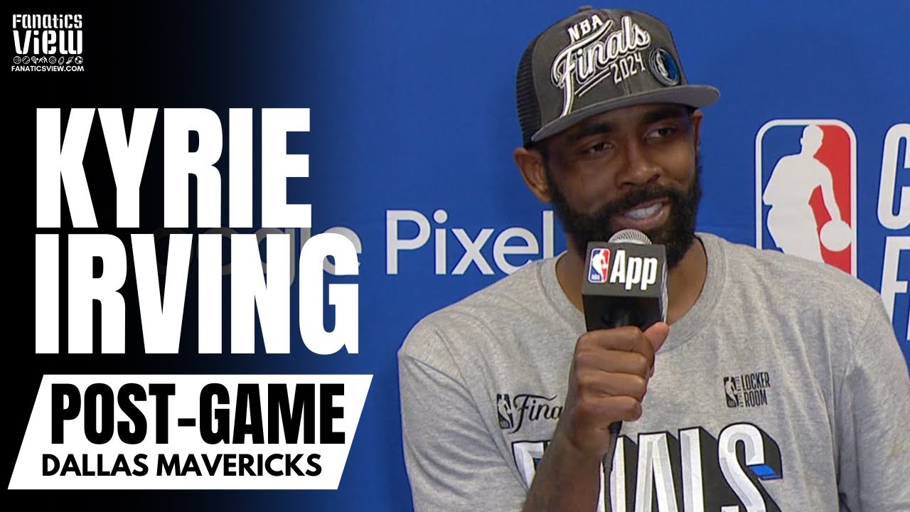 Kyrie Irving Reacts to Dallas Mavs Making 2024 NBA Finals & Kyrie's Road Back To The NBA Finals