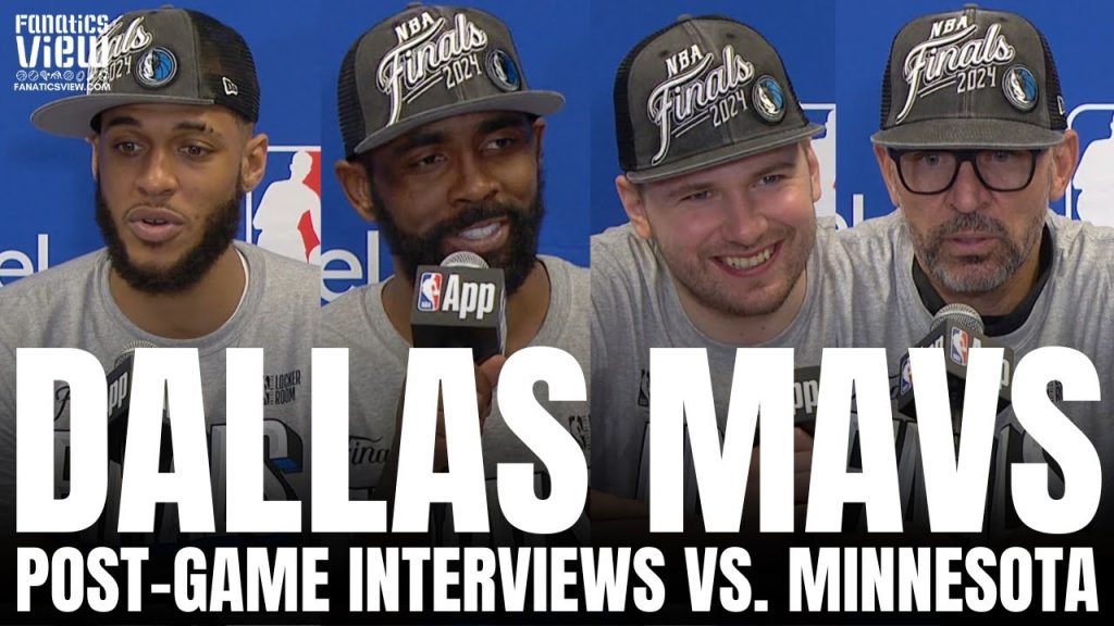 Luka Doncic, Kyrie Irving, Jason Kidd & Daniel Gafford React to Dallas Mavs Making 2024 NBA Finals
